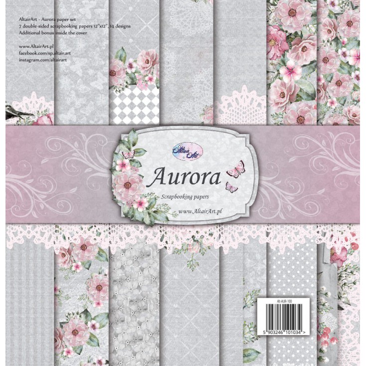 Scrapbooking paper set - Aurora - Altair Art Alt-AUR-100