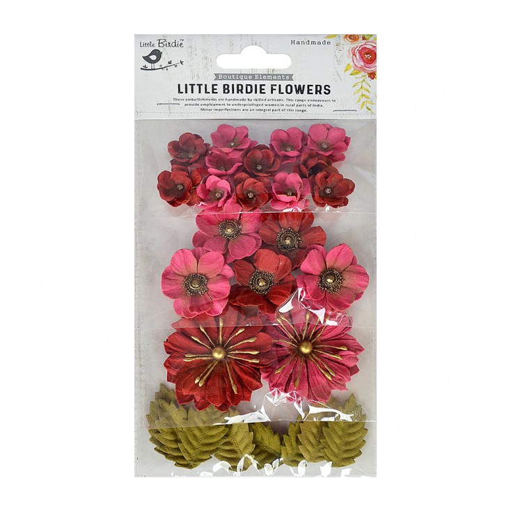 CR70078 kwiatki papierowe - Little Birdie - Renae Candy Mix