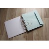 Album base of blue envelopes - 17.5 x 17.0 Eco-scrapbooking