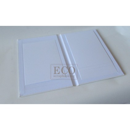 Baza albumowa kaskadowa pionowa biała - 15 x 23 - Eco-scrapbooking