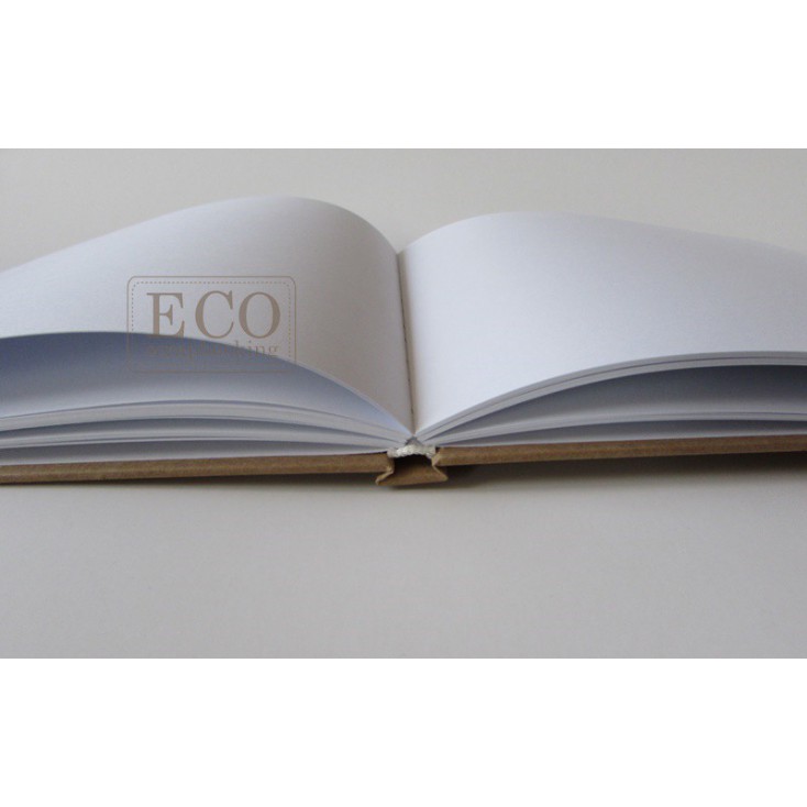 Guest book - A4 album kraft cover - Eco-scrapbooking