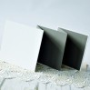 Baza albumowa harmonijkowa okładka biała płtótno, karty szare - 14,5 x 19,5 - Eco-scrapbooking