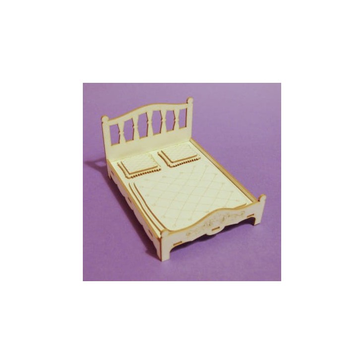 885 - Laser cut, chipboard bed - Crafty Moly