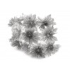 Brocade flowers silver chrysanthemum