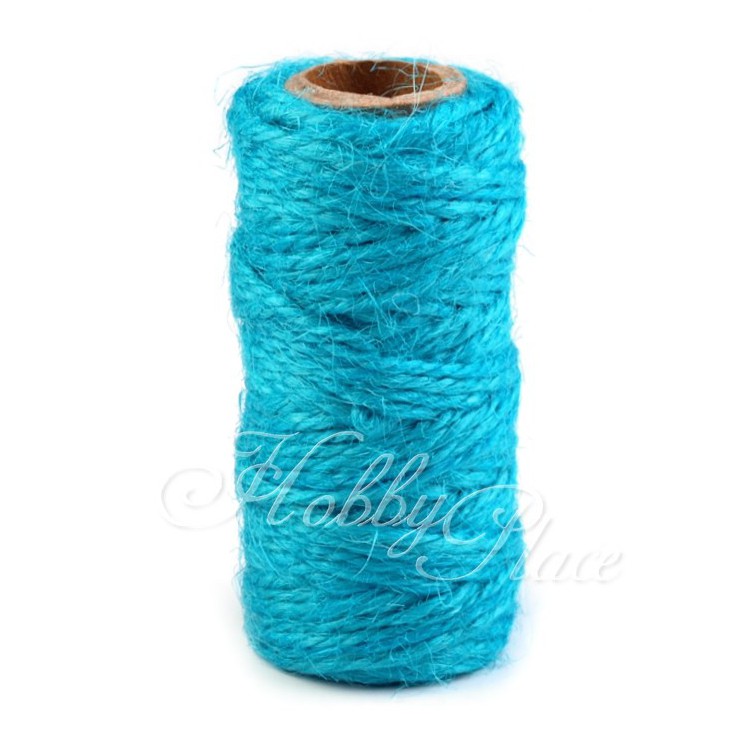Natural Sisal String Ø2 mm - turquoise