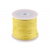 Cotton Waxed Cord - Ø1mm - one spool -yellow