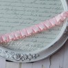 Light pink pleated grosgrain ribbon