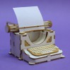 Cardboard element 3d -Crafty Moly - Typewriter