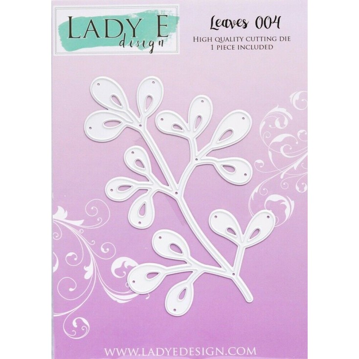 Wykrojnik do wycinania jemioła, listki - Leaves 004 - Lady E Design