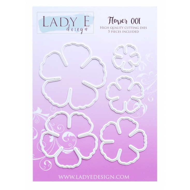 Wykrojnik do wycinania kwiaty - Flower 001 - Lady E Design