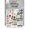 Set of die cuts 78 pieces - Specially for him - Fabrika Decoru FDSDC-04043