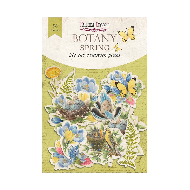 Set of die cuts 58 pieces - Botany Spring - Fabrika Decoru FDSDC-04066