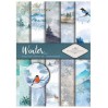 Set of scrapbooking papers - Winter - ITD Collection - SCRAP019