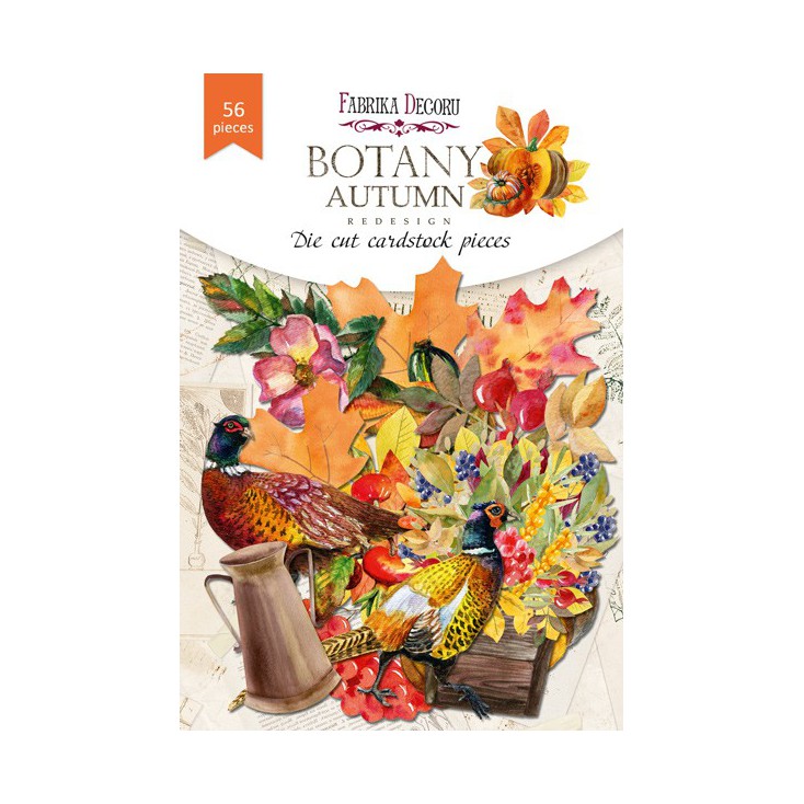 Papierowe kształty - die-cuts – Botany Autumn redesign - Fabrika Decoru – 56 elementów