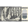 laser cut, chipboard silver foiled - Lavender Provence 2 - Fabrika Decoru FDCH 285