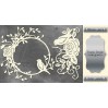 laser cut, chipboard silver foiled - Birds - Fabrika Decoru FDCH 66