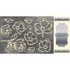 laser cut, chipboard silver foiled - Magnolia Sky - Fabrika Decoru FDCH 06