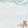 Scrapbooking papers - set of papers 30x30cm - Shabby baby boy - Fabrika Decoru
