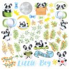 Papierowe dodatki, elementy do wycięcia - Fabrika Decoru - my little Panda boy - Obrazki do wycinania