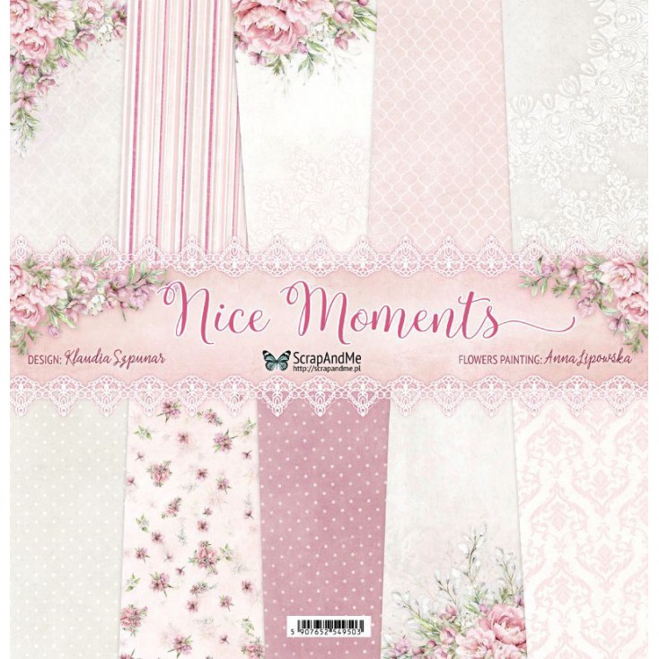 Nice Moments, small paper pad - Sets of scrapbooking papers 15x15cm - ScrapAndMe