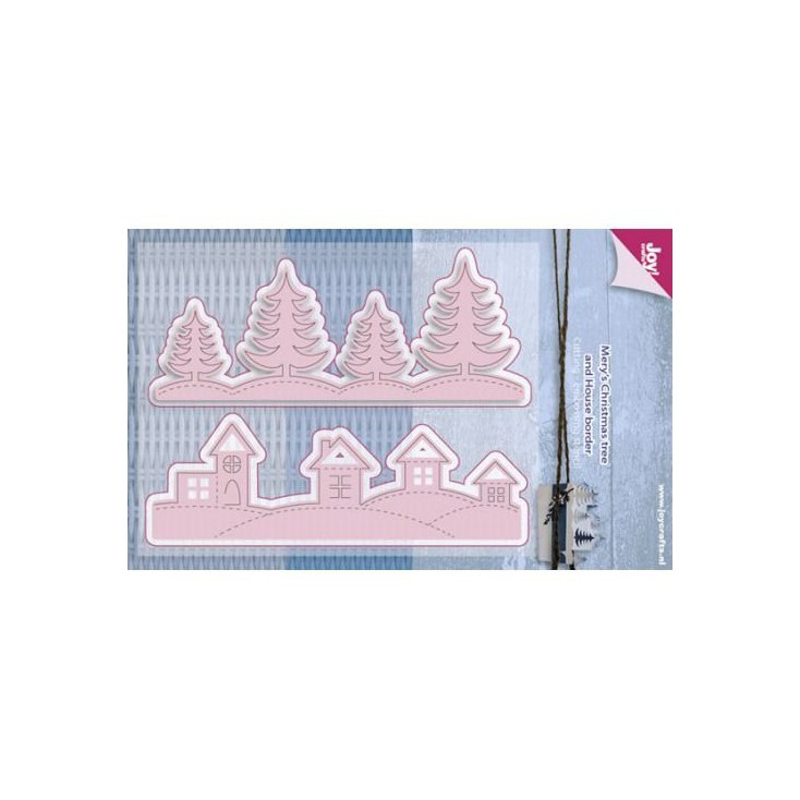 Christmas tree and House border die - Joy Crafts 6002/0587