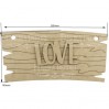 signboard with the word love - decoration base - factory decor fdpo-120
