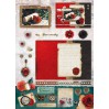 Scrapbooking paper pad - Studio Light - Classic Rouge - Die Cut Block - STANBLOKSL78