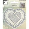 serce serwetka- wykrojniki do papieru - Joy Crafts Hearts 6002/0642