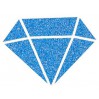 glitter paint - aladine izink diamond bleu - 80ml - blue