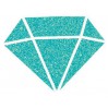 farba z brokatem - aladine izink diamond turquoise - 80ml - turkusowa