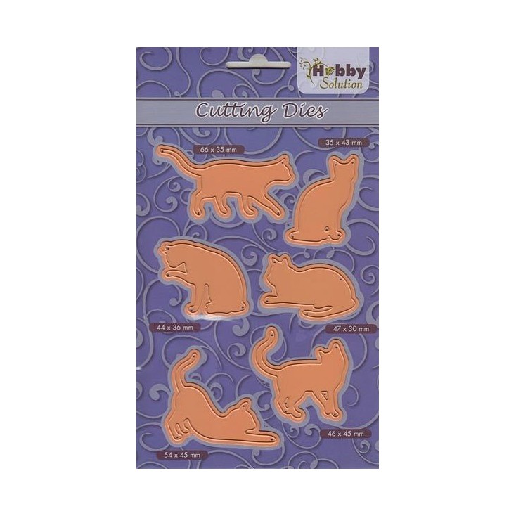 koty wykrojniki do papieru - Nellie's Choice HSFD008-Pussycats