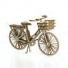 cardboard bicycle with basket 3D- Crafty Moly 1407