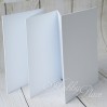 Baza albumowa harmonijkowa okładka biały papier, karty białe - 11,5 x 16,5 - Eco-scrapbooking