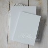 Album base accordion, harmonica white paper cover, white cards 14,5 x 19,5 - Eco-scrapbooking