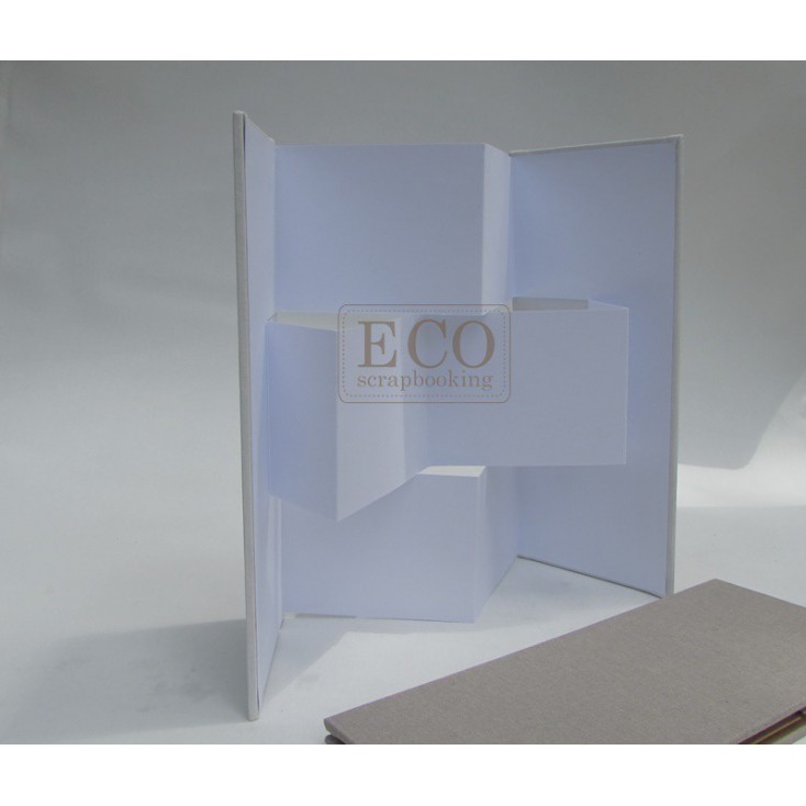 Album base, card screen white with cover- Eco-scrapbooking