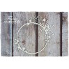 frame with snowflakes, circle - laser cut, chipboard - snipart frosty moments