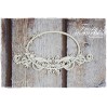 frame layered oval - laser cut, chipboard - snipart frosty moments
