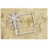 layered frame with snowflake - laser cut, chipboard - snipart magic lights