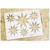 stars with lights 6 pcs. - laser cut, chipboard - snipart magic lights