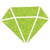 farba z brokatem - aladine izink diamond vert clair - 80ml - zielona limonkowa