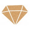 farba z brokatem - aladine izink diamond dore cuivre - 80ml - złota miedź