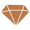 farba z brokatem - aladine izink diamond cuivre - 80ml - miedziana