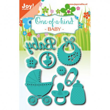 wykrojniki do papieru wózek, smoczek, śliniak Joy Crafts 6002/0638 One of a kind - Baby