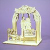 wedding pergola 2 3D laser cut, chipboard - Crafty Moly 1401