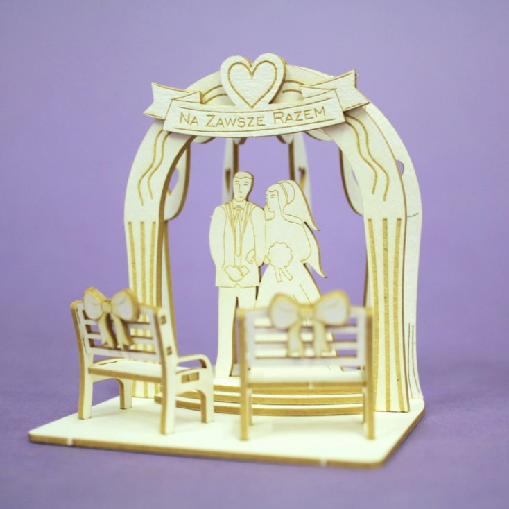 wedding pergola 2 3D laser cut, chipboard - Crafty Moly 1401