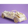 samochód ślubny retro 3D - tekturka - Crafty Moly 1402