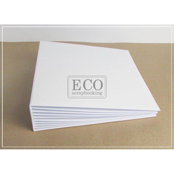 Album base Bazyl white cover 25 x 25 cm - Eco-scrapbooking