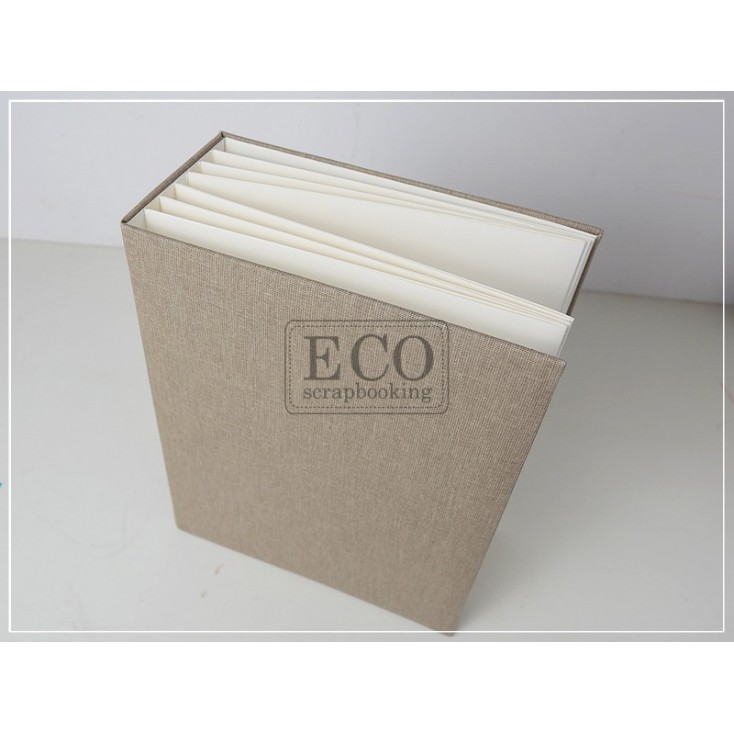 Album base Bazyl white cover vertical 20 x 20 cm - Eco-scrapbooking