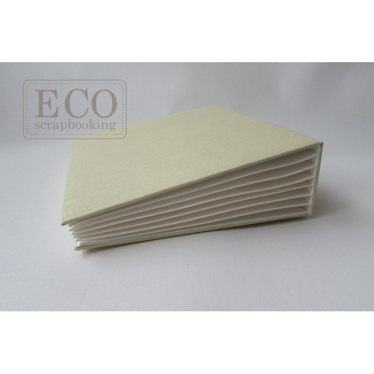 Baza albumowa Bazyl biała okładka- 16 x 21 cm- Eco-scrapbooking