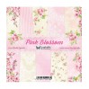 Pink Blossom, mały bloczek - Papiery do scrapbookingu 15x15cm - Zestaw - ScrapAndMe